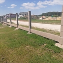 Installation of concrete poles