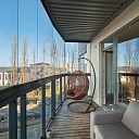 Apartment balcony in Skanstes district
