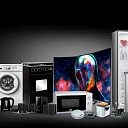 Various types of household electrical appliances and electrical goods.