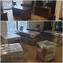 Packing office furniture for transportation