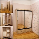 Furniture assembly and assembling