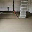Concrete floor for the house
