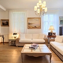 Living room of a private house in Jurmala
