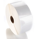 Transparent labels in rolls