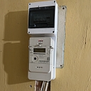 Electrical installation meter installation