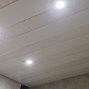 Ceiling installation with recessed lighting.