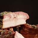 Home-smoked meats smoked with alder wood