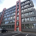 REHAU SYNEGO windows in business center V188. Manufacturer, Windows Factory