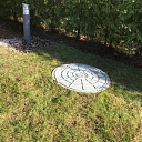 Water well with access cover