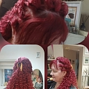 Hairstyle with curls