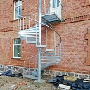 Metal stairs