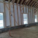 The process of building a timber frame house