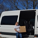 Parcel transportation from a minibus