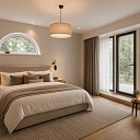 A room in a future hotel