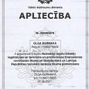 State Revenue Service certificate(  1)