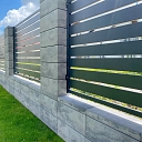 concrete elements for a fence