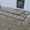 Paved stairs at a private house