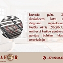 Gultas restes ar regulējamu stingrumu un metāla rāmi