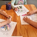 Creative lesson in kindergarten.