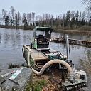 Mud pumping and beach bed cleaning