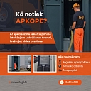 Tualetes apkope ar specializētu iekārtu.