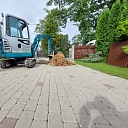 Using an excavator for earthworks