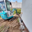 Preparation of construction site for drainage