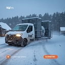 Delivery in the snow in any conditions.