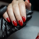 Classic red manicure