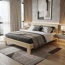 Moskos solid wood bed
