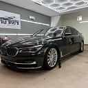 Professional car polishing at the BMW detailing studio