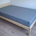 Moskos single wooden bed