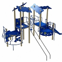 Powder coating of playgrounds