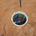 Water-pipe and sewerage