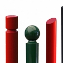 Powder coating of bollards