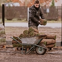 The company offers delivery and professional installation of high-quality lawn coverings