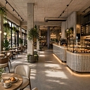Commercial space concept for a restaurant