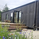 Black modular house