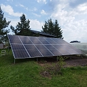 Zemes saules paneļu parks enerģijas ražošanai