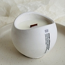 Ароматическая свеча с деревянным фитилем