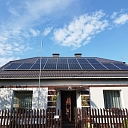 Saules elektrostacijas uzstādīšana uz dzīvojamās mājas jumta