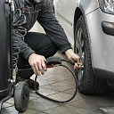 Car service equipment at work