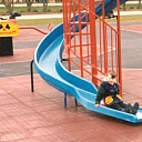 Rubber coverings for children&#39;s playgrounds