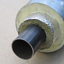 Industrially insulated pipes, insulated steel pipes with double-layer insulation
