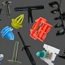 Fasteners and clips are designed for cars of various makes and models