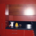 Red kitchen equipment