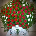 Large mourning wreaths in Jelgava