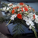 Ziedu pušķi auto rotāšanai Jelgavā