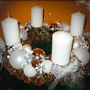 Floristic materials for Advent wreaths in Jelgava