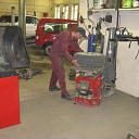 Tire repair in Kuldiga